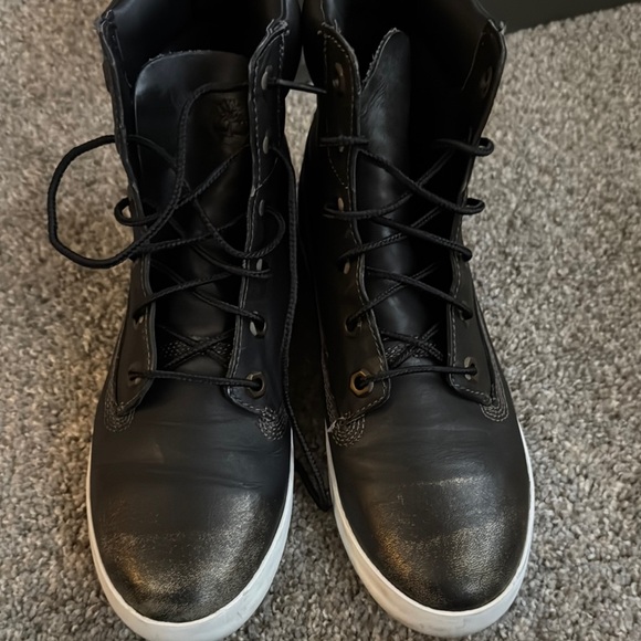 Timberland Women’s Black Leather lace up Boots - Picture 10 of 10